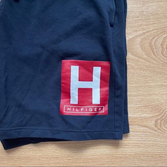 Tommy Hilfiger Sleepwear Tenue De Nuit Short,Dark Blue,Large - Picture 2 of 4